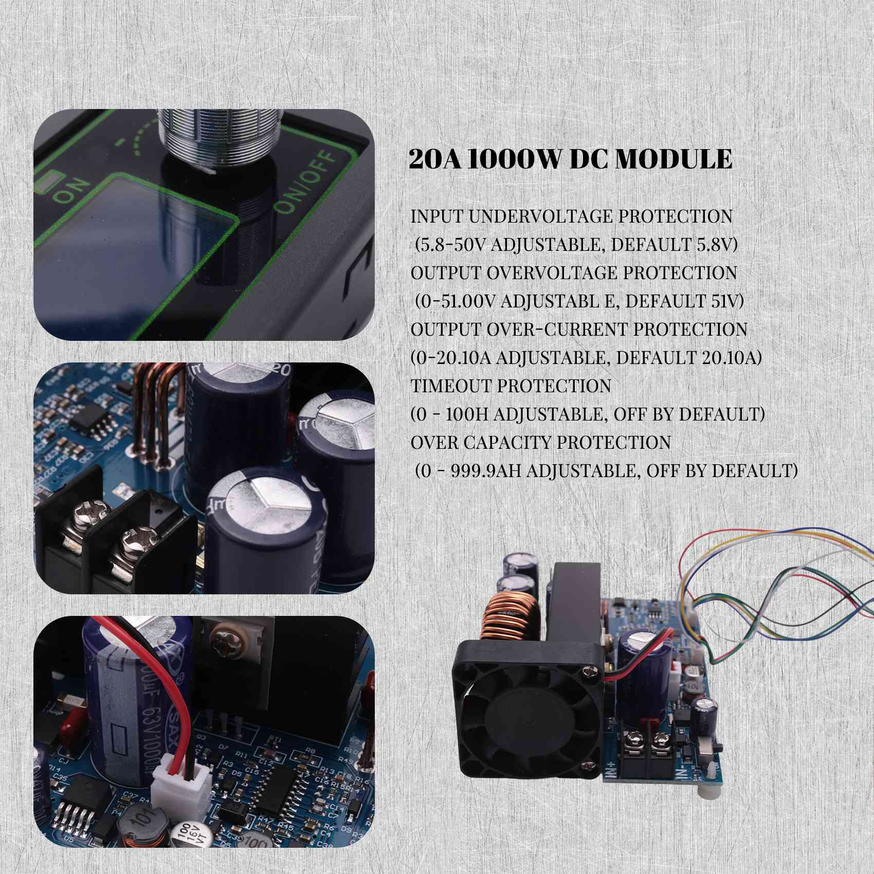 Step Down Dc Power Supply Module 1000W - [NEWA08R] WZ5020L 20A 1000W DC-DC Buck